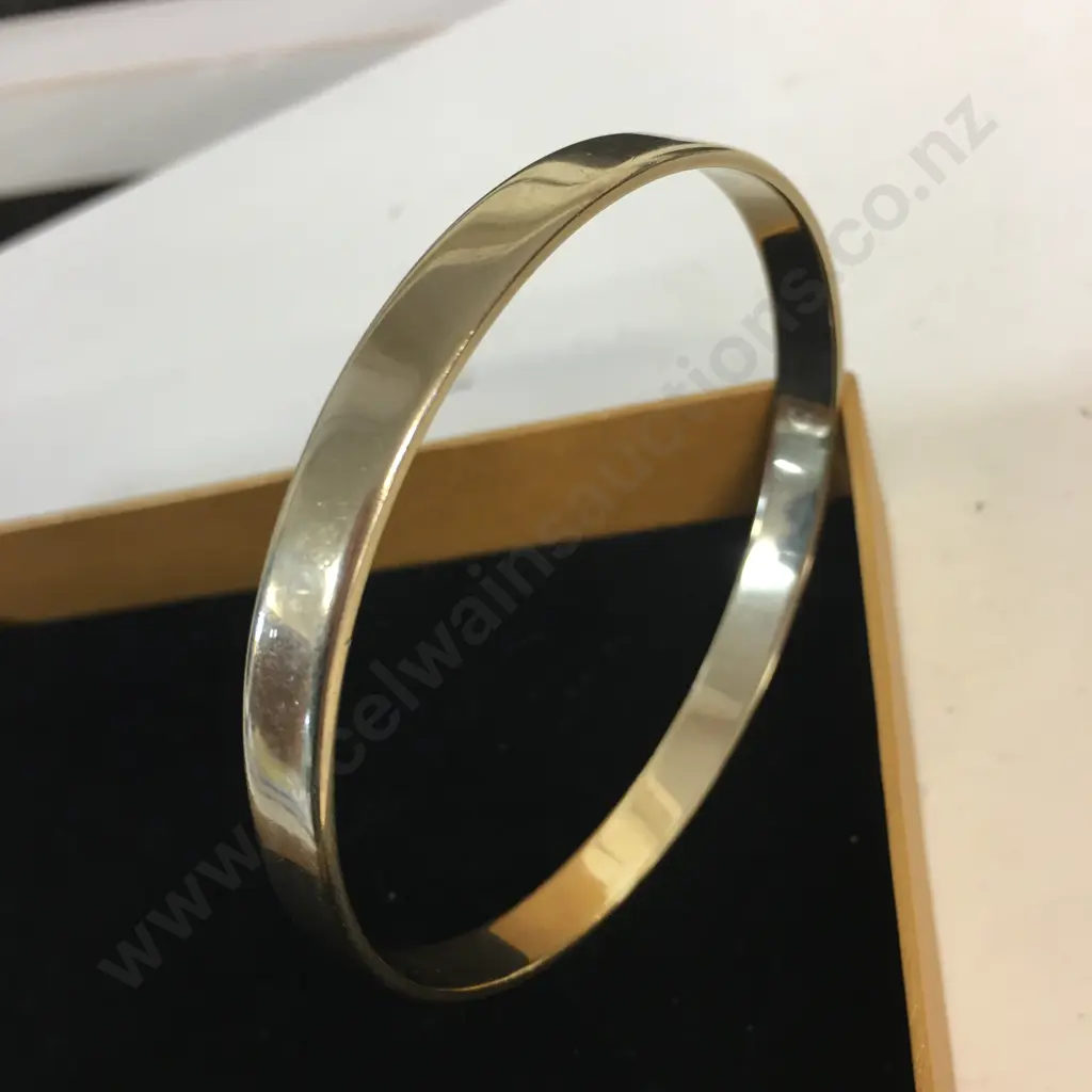 Gold Bangle Stamped 9ct. 32gm Image 1++